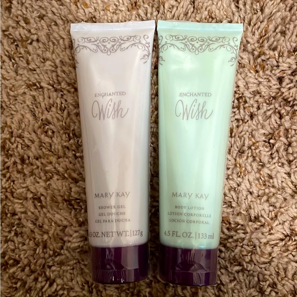 Mary Kay ENCHANTED WISH Body Lotion and Shower Gel SEALED Discontinued 4.5 OZ.